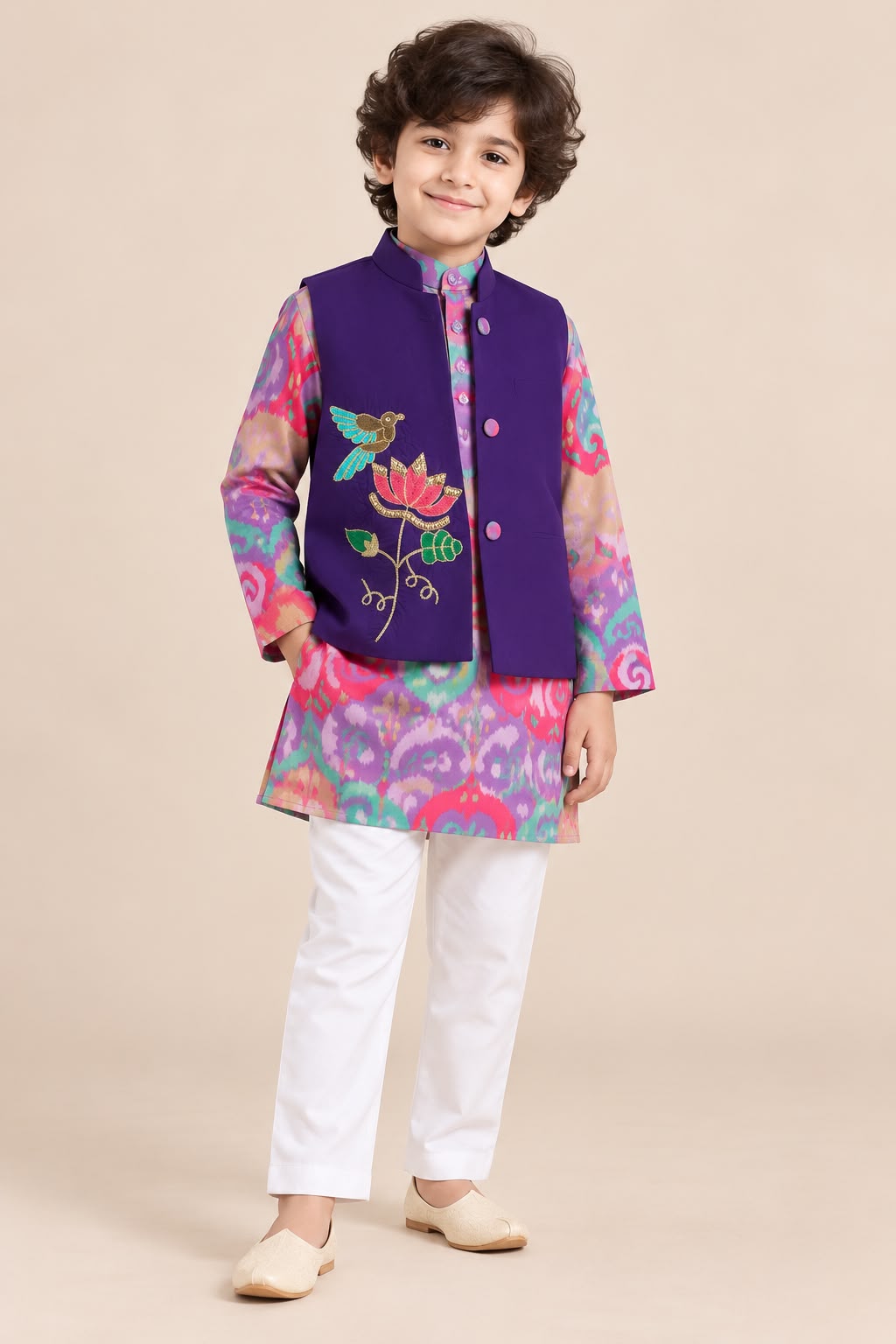 Boy Mithas 3Pc Bundy Set-Purple