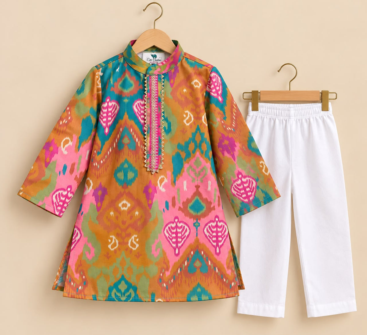 Boy Mithaas Kurta Set - Mustard