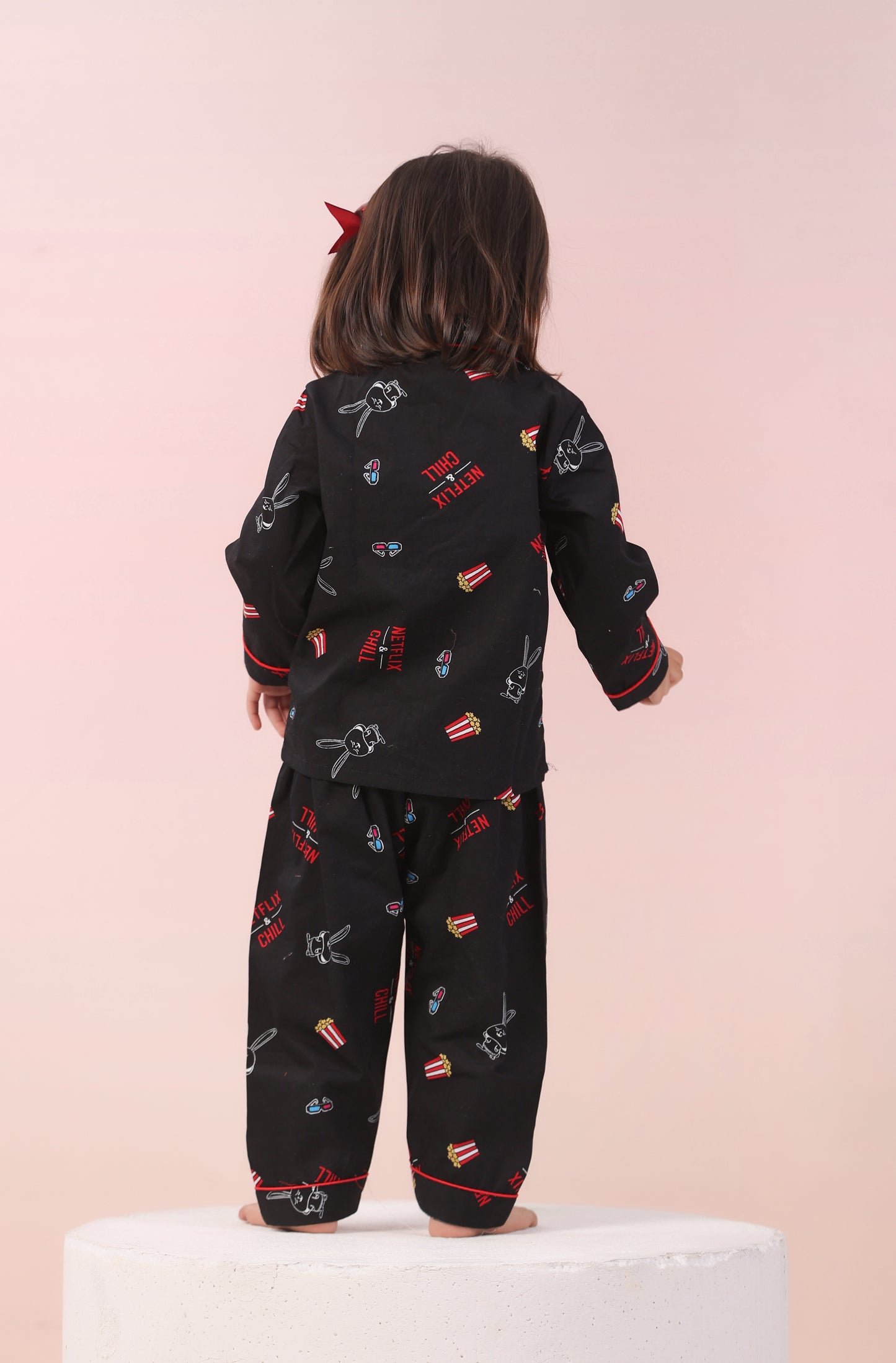 Netflix &Chill Print Nightwear Set