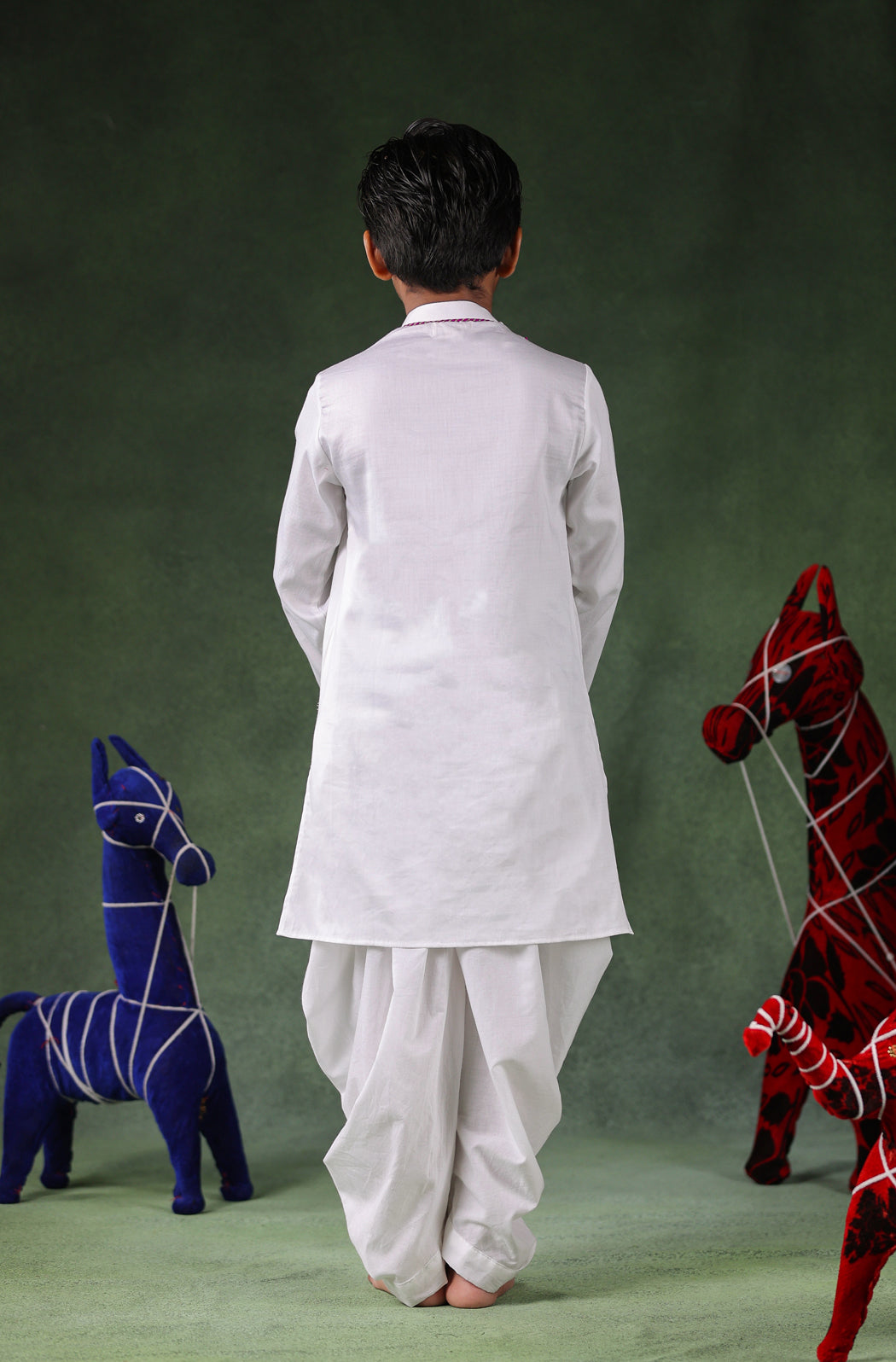 Boy Kurta Set - White