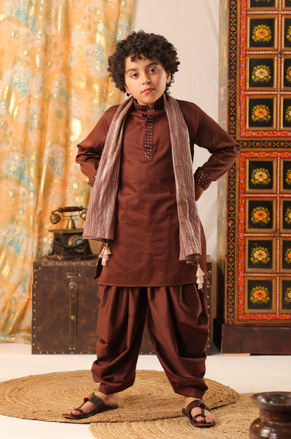 Boy 3 Pc Set-Brown