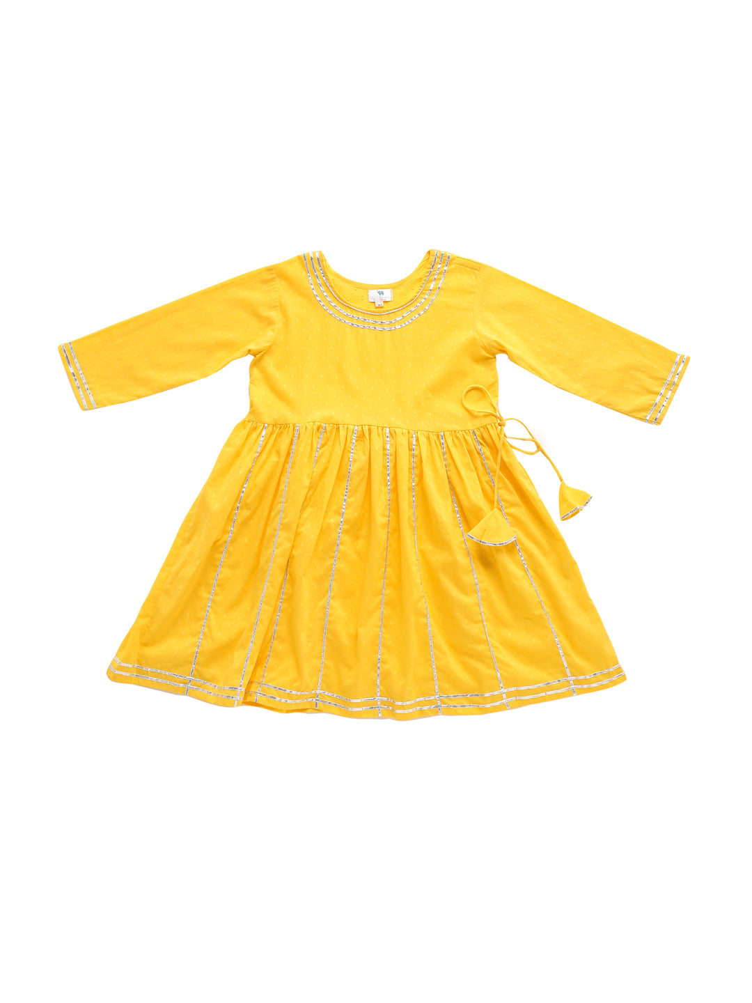 Girl Kurta Pallazo Set - Yellow