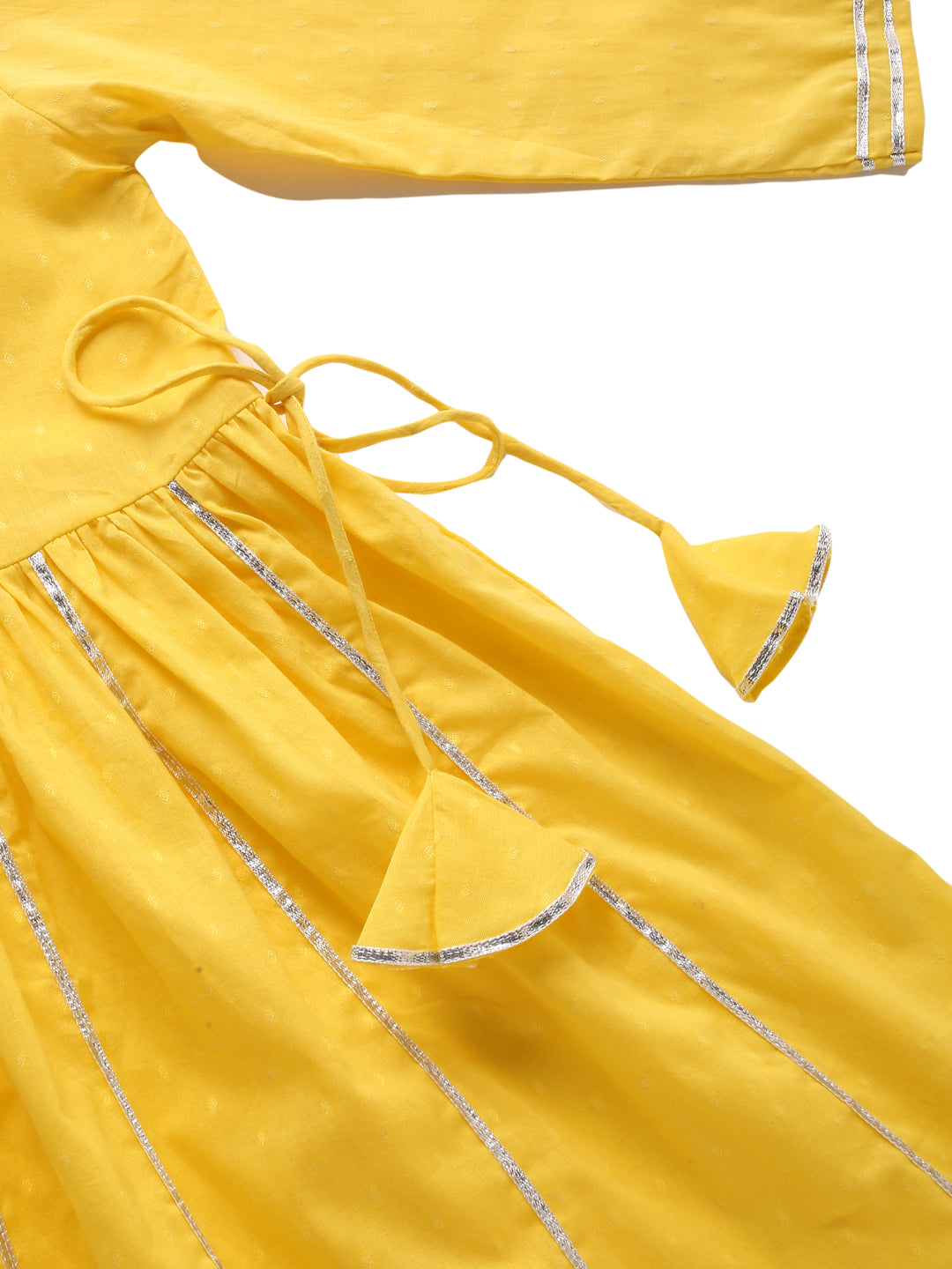 Girl Kurta Pallazo Set - Yellow