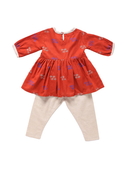 Girl Two Piece Set - Rust