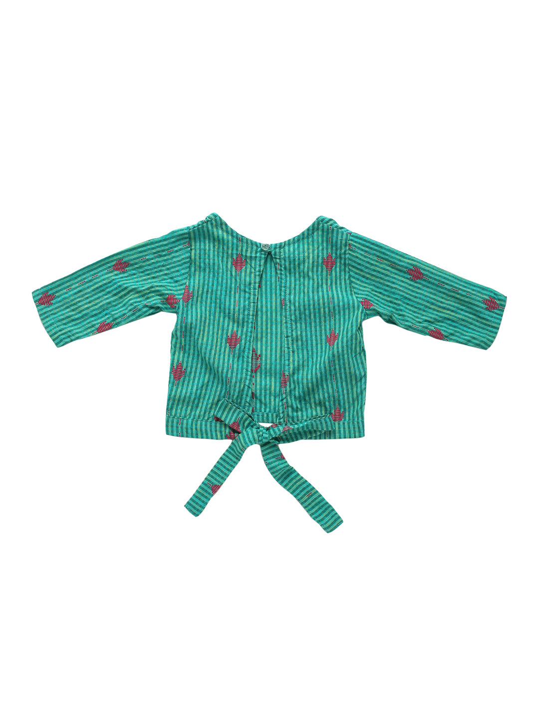 Girl Top Pallazzo Set - Green