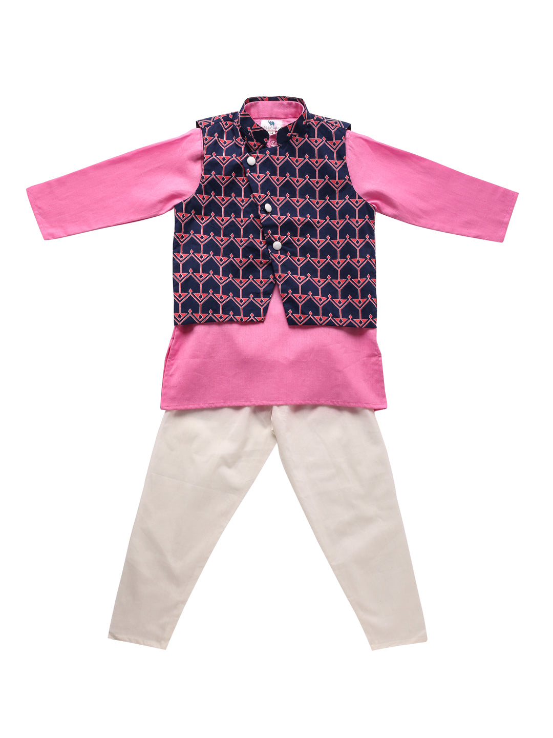 Boy 3 Pc Bundi Set - Pink