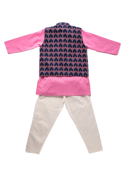 Boy 3 Pc Bundi Set - Pink